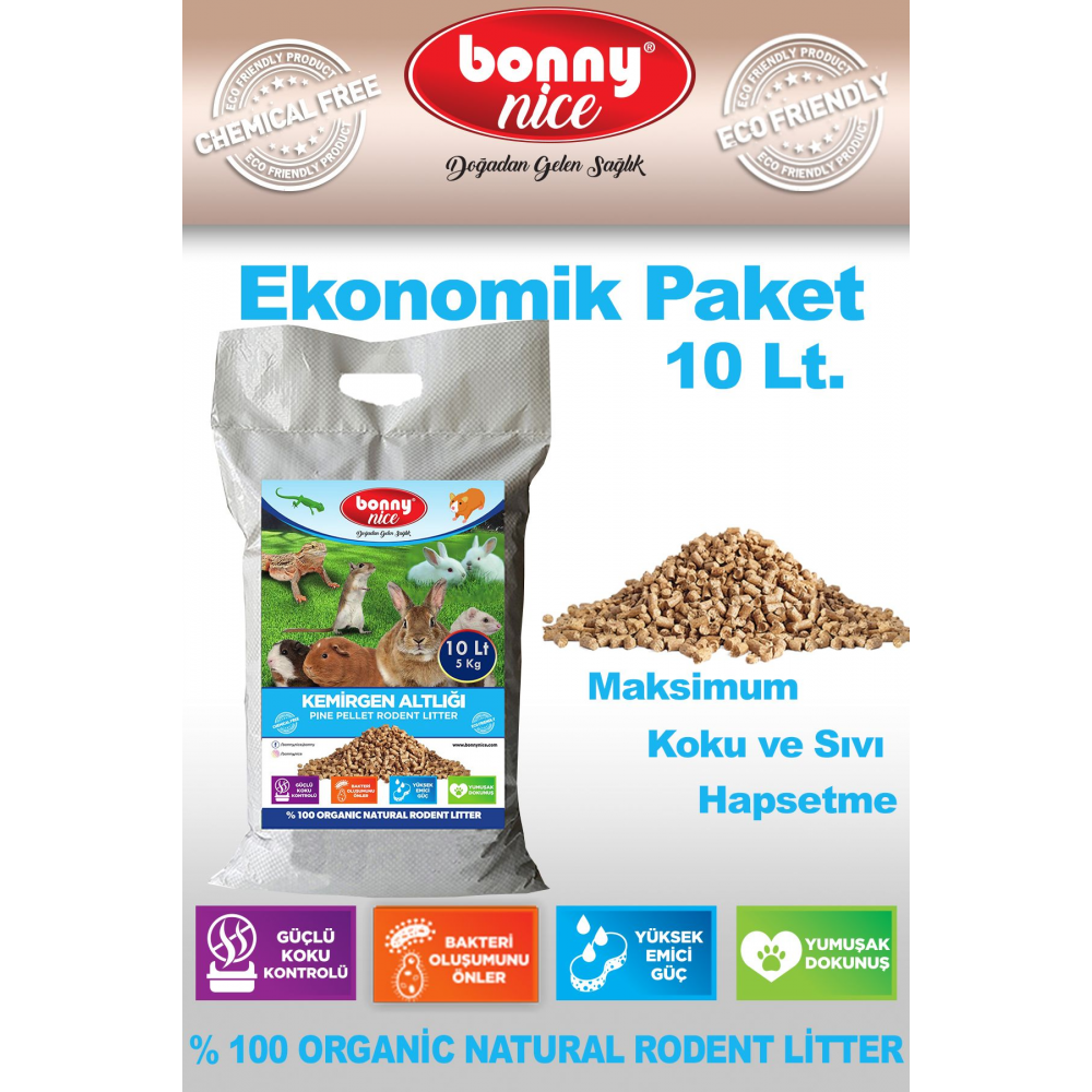 Çam Pelet Kemirgen Altlığı 5 Kg 9 L