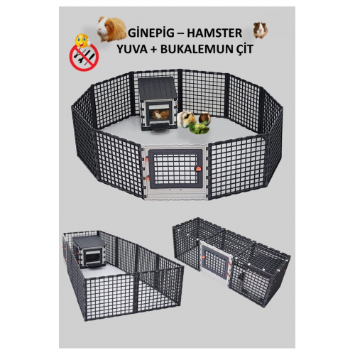GİNEPİG- HAMSTER -OYUN BAHÇELİ -UYKU ODALI - KATLANABİLİR YP30GP