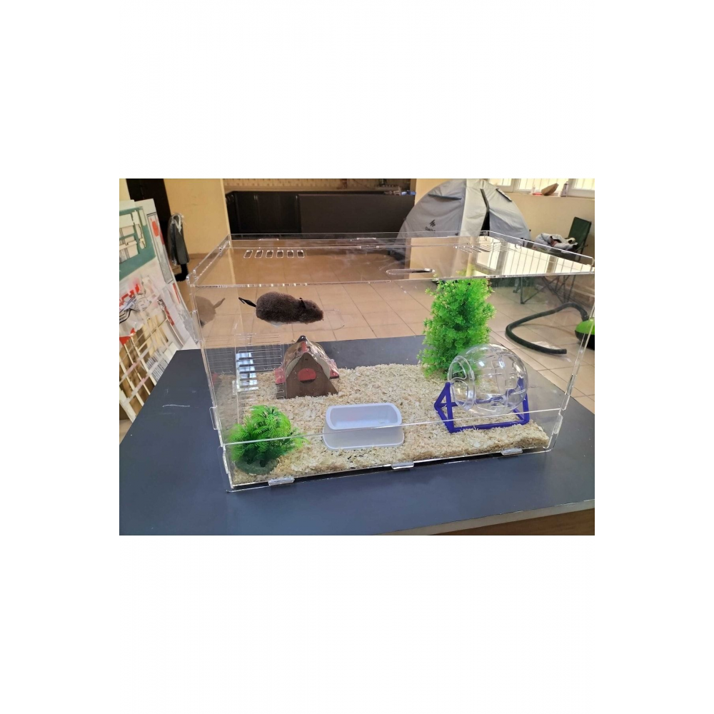 Hamster Kafesi Özel Tasarım Demonte Gelmektedir - Içindeki Ürünler Dahil Değildir.