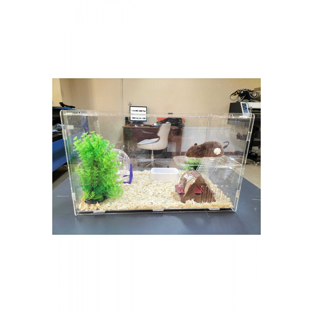 Hamster Kafesi Özel Tasarım Demonte Gelmektedir - Içindeki Ürünler Dahil Değildir.