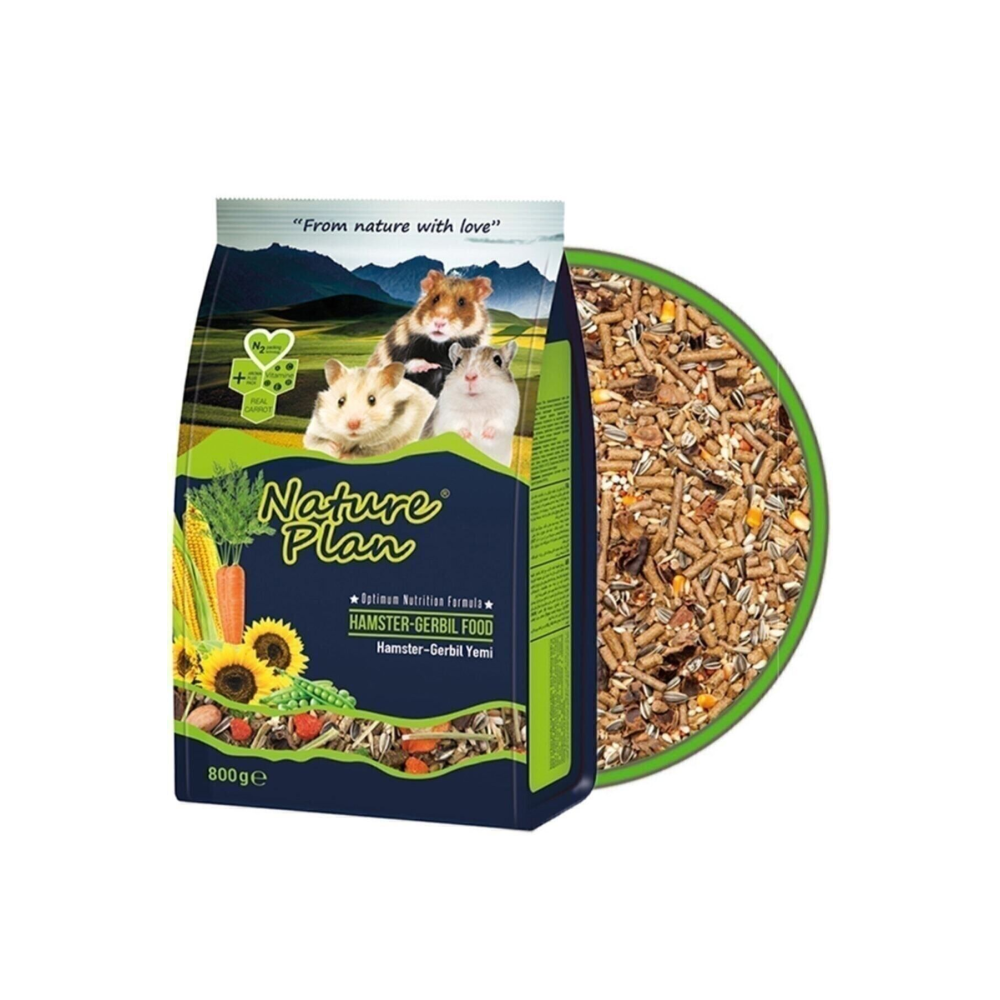 Nature Plan Hamster - Gerbil Yemi 800 G