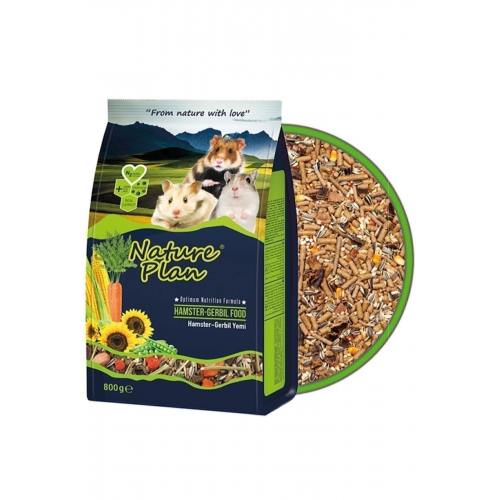 Nature Plan Hamster - Gerbil Yemi 800 G