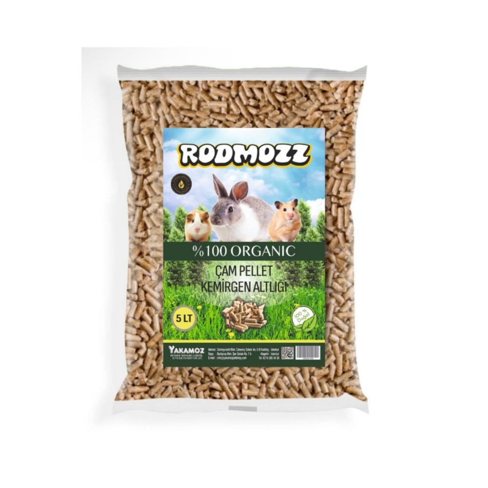 Doğal Organik Kemirgen Altlığı Talaş %100 Çam Peleti 5 Lt