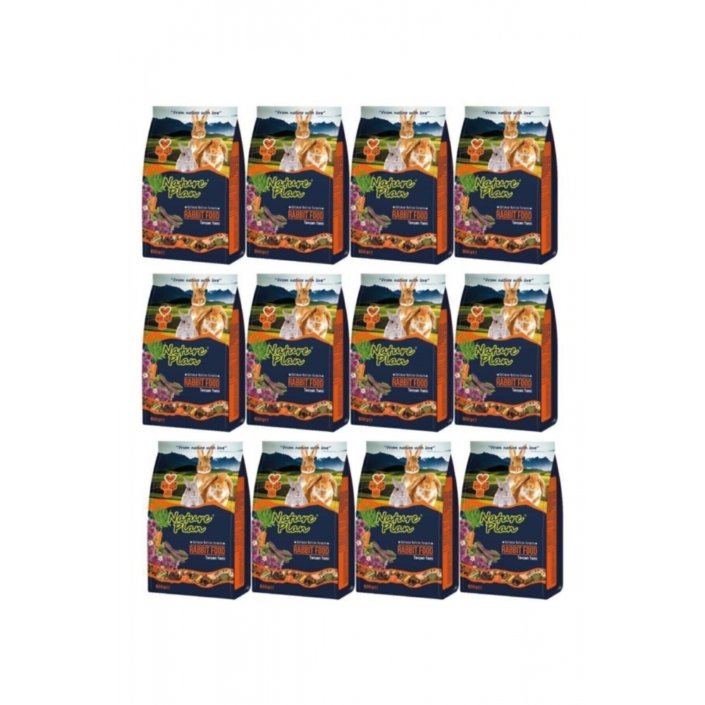 Premium Tavşan Yemi 800gr 12paket
