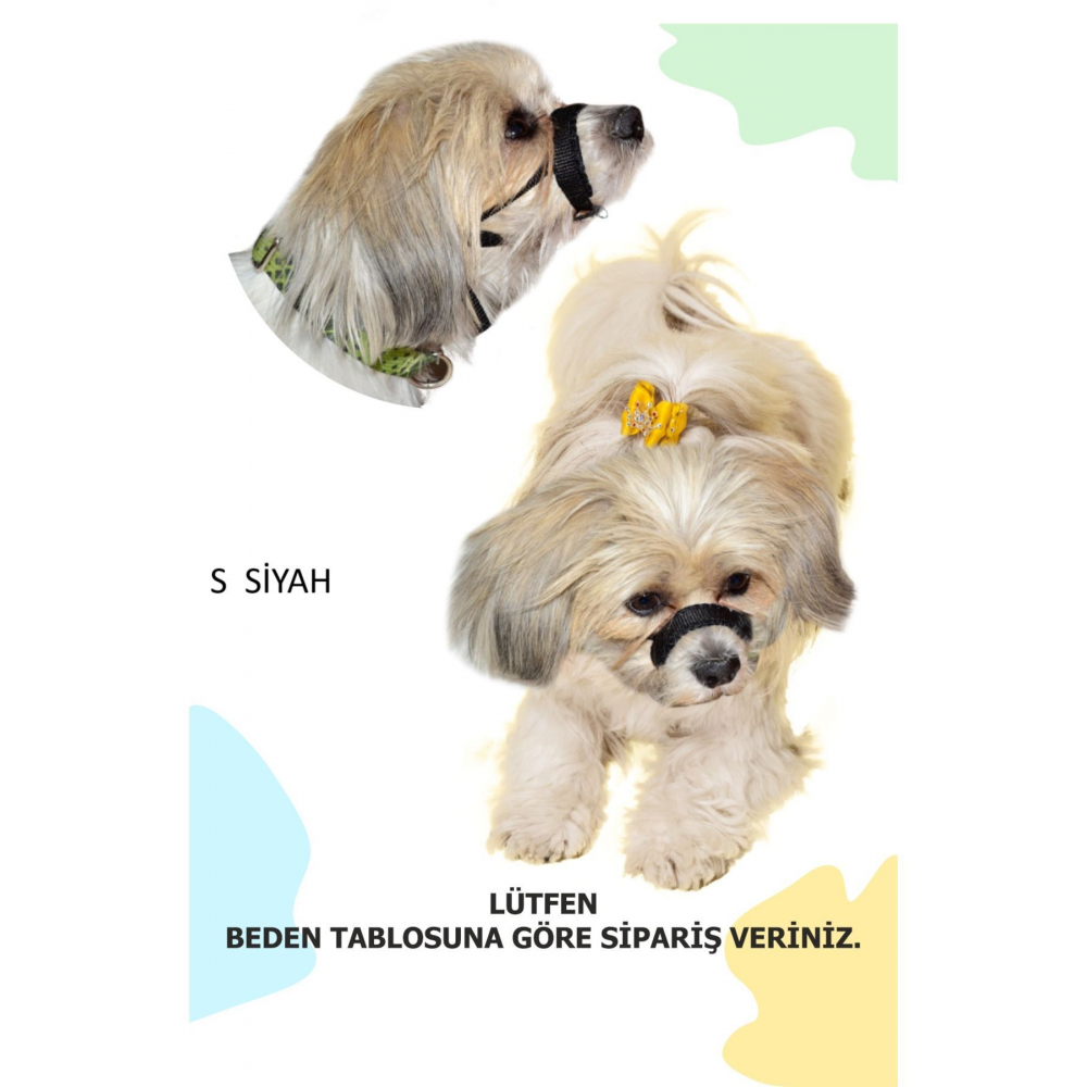 Köpek Ağızlığı Small Siyah Küçük Irk