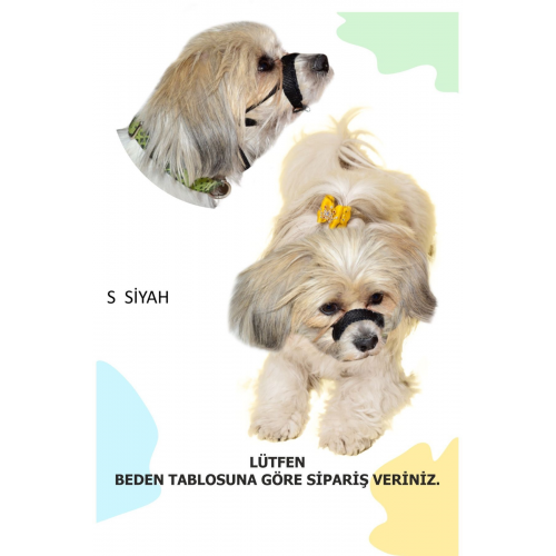 Köpek Ağızlığı Small Siyah Küçük Irk