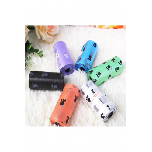 Evcil Hayvan Kedi Köpek Dışkı Poşeti Kaka Toplama Rulosu Torbası Poşeti 12 Paket 180 Adet