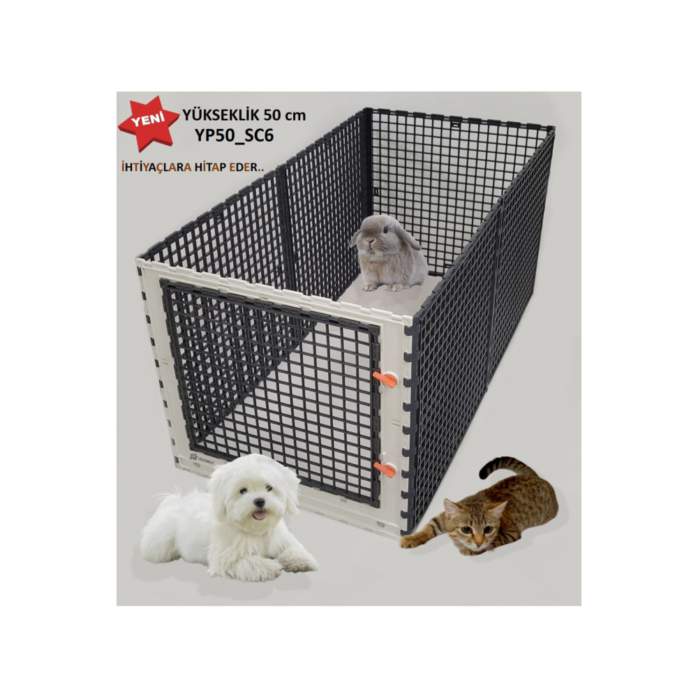 100cm X 50cm X 50cm Ultra Sağlam Kedi, Köpek, Tavşan Çiti