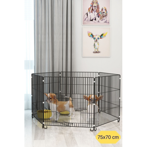75x70 Katlanır Metal Köpek Oyun Alanı , Evcil Hayvan Oyun Eğitim Alanı , Köpek Çiti , Tavşan Çiti