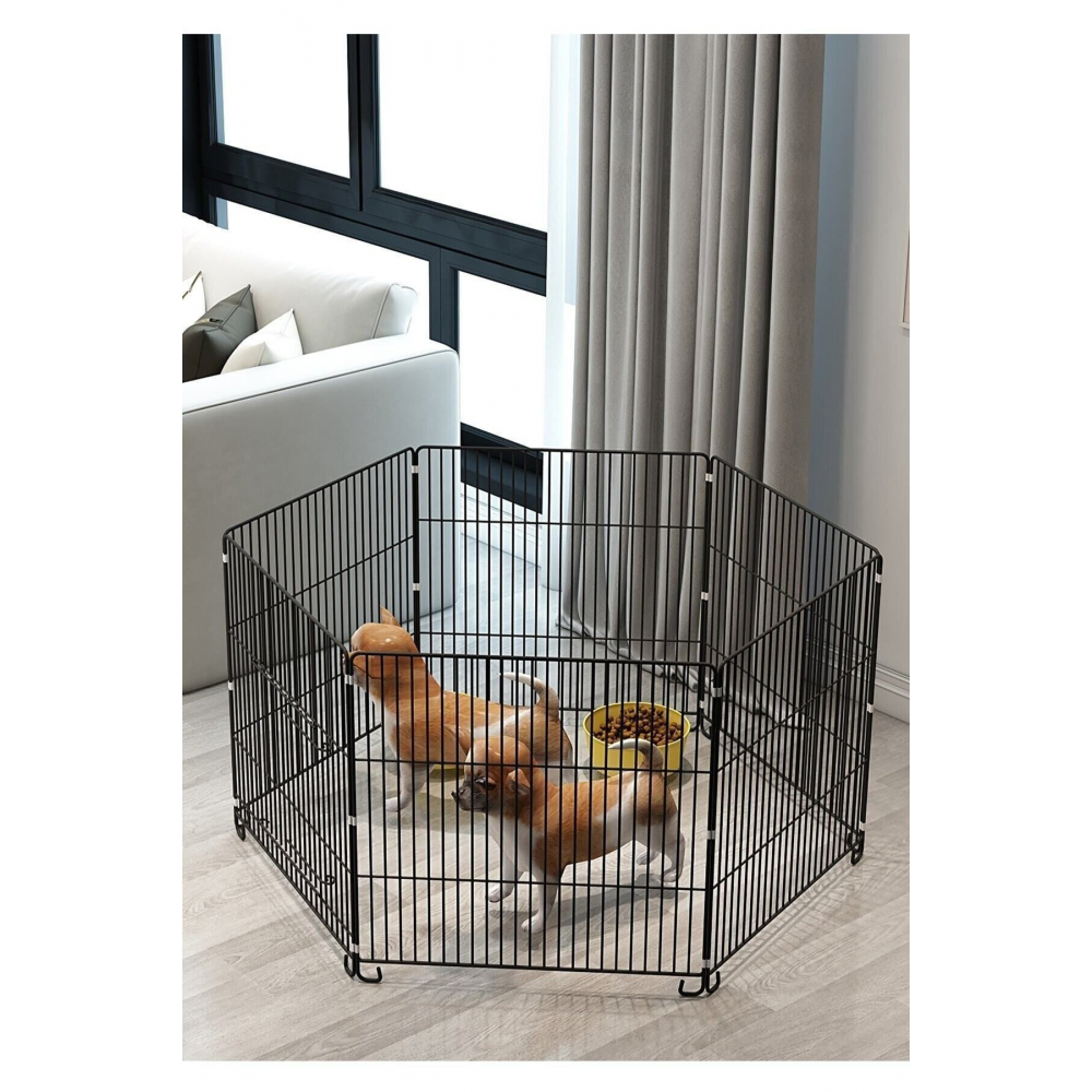 75x70 Katlanır Metal Köpek Oyun Alanı , Evcil Hayvan Oyun Eğitim Alanı , Köpek Çiti , Tavşan Çiti