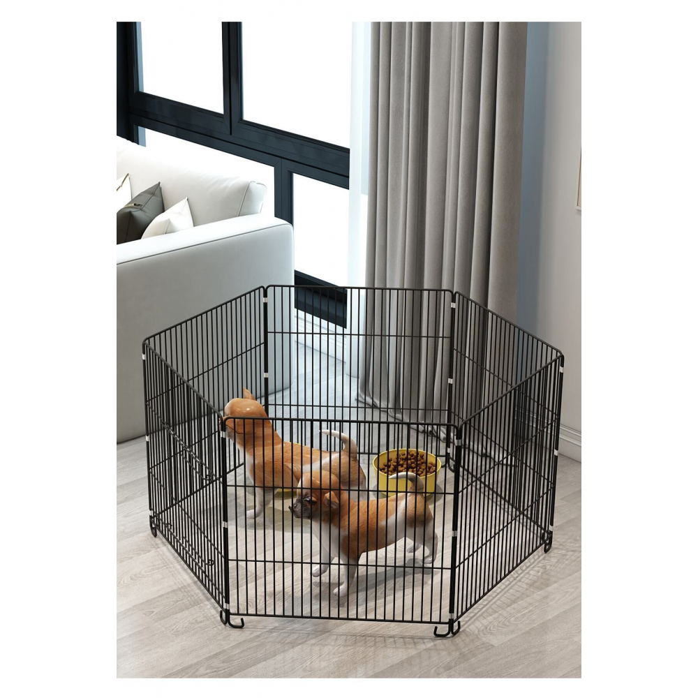 Katlanır Metal Köpek Oyun Alanı , Evcil Hayvan Oyun Alanı , Köpek Çiti , Tavşan Çiti 60x54 Cm