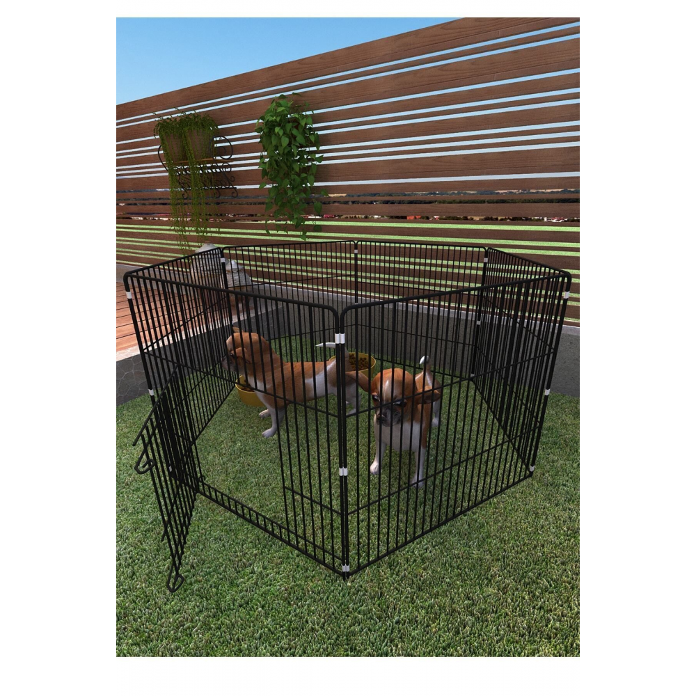 Katlanır Metal Köpek Oyun Alanı , Evcil Hayvan Oyun Alanı , Köpek Çiti , Tavşan Çiti 60x54 Cm