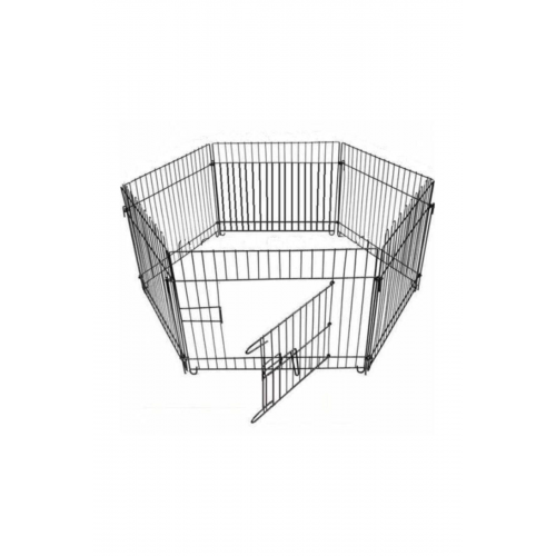 Pet Metal Köpek Oyun Alanı Çit 63x63 Cm Altı Parça