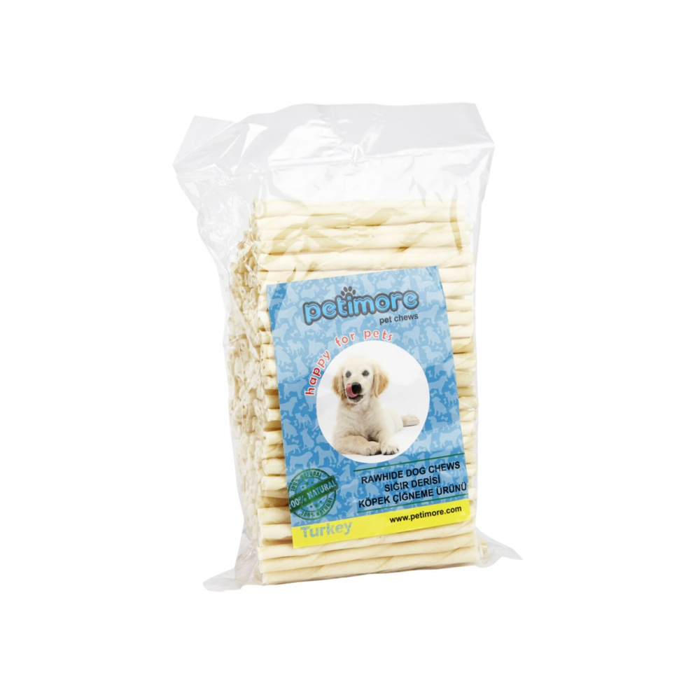 M-l Burgu Beyaz Çubuk 100 Lü Torba Çiğneme Kemiği