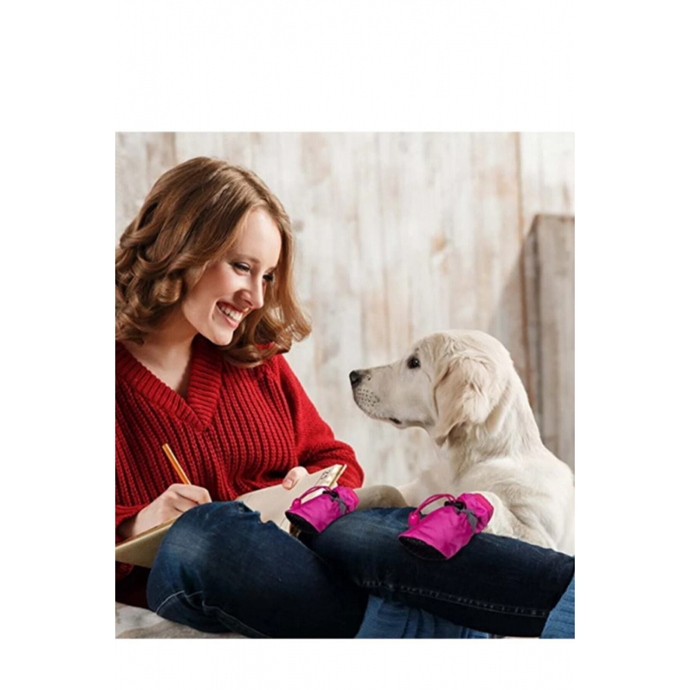 Köpek Ayakkabı Yumuşak Kapalı ve Açık Yürüyüş Koşu Eğitim Için 4 Adet