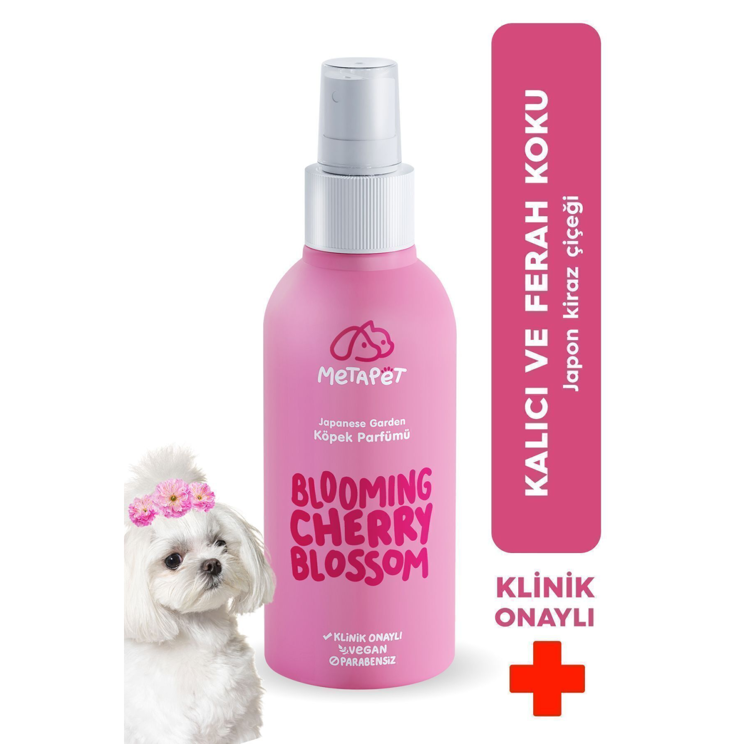 Doğal Japon Kiraz Çiçeği Evcil Hayvan Parfümü , Koku Giderici Sprey, Yavru Köpeklere Uygun 150ml