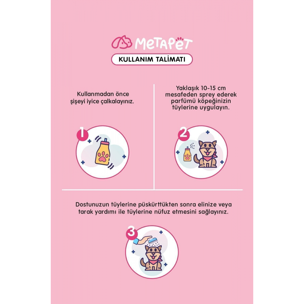 Doğal Japon Kiraz Çiçeği Evcil Hayvan Parfümü , Koku Giderici Sprey, Yavru Köpeklere Uygun 150ml