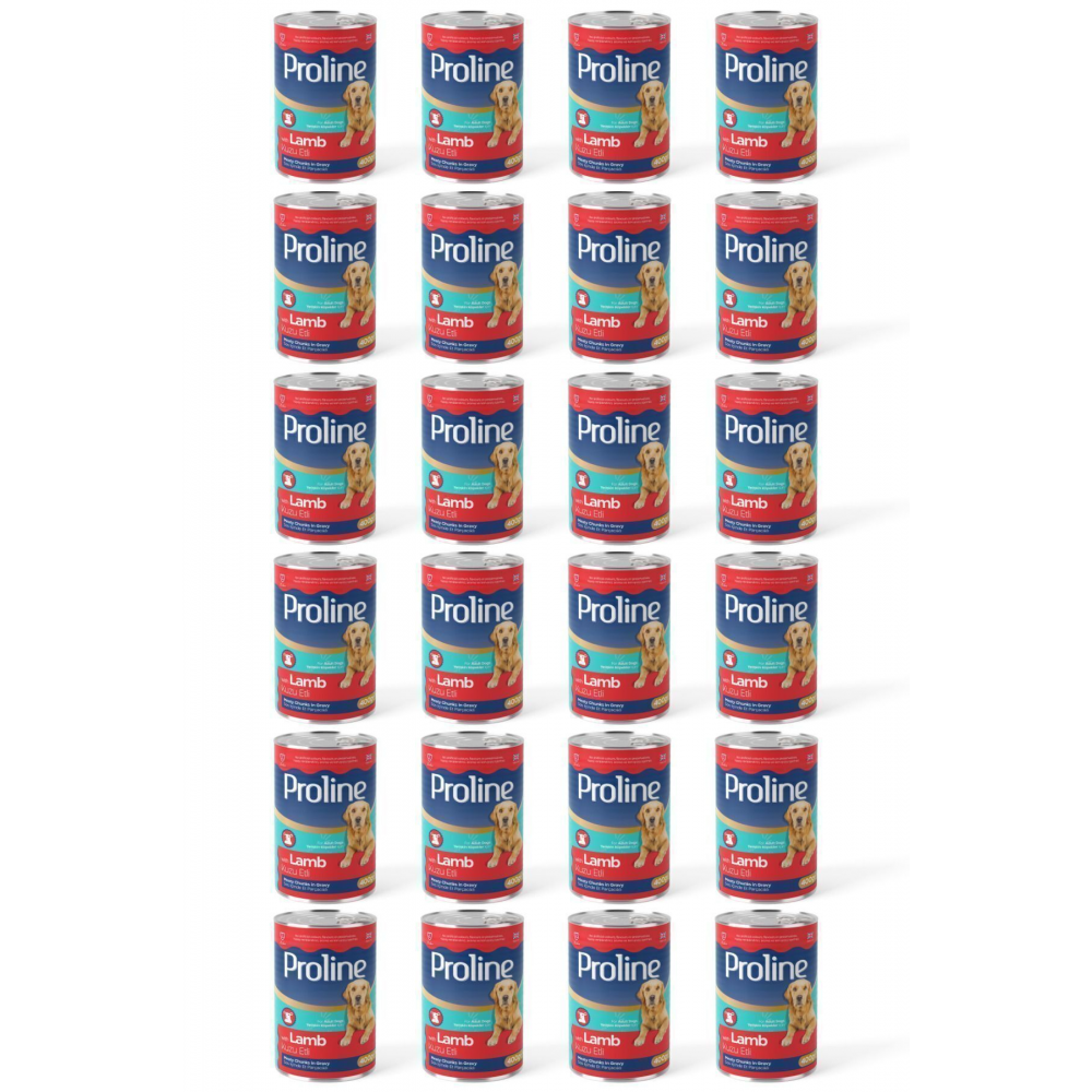 Kuzu Etli Sos İçinde Et Parçacıklı Köpek Konservesi 400 gr x 24 Adet