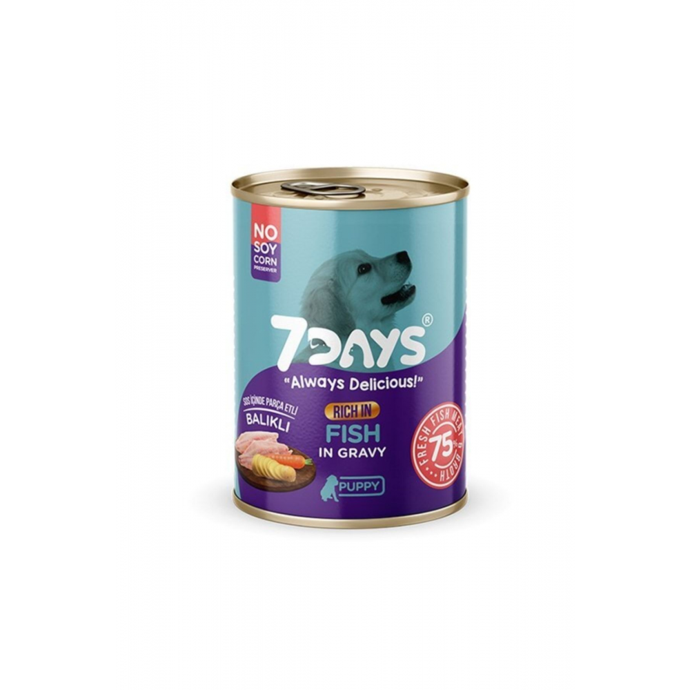 Tahılsız Taze Balık Etli Soslu Yavru Köpek Konservesi 415 Gr