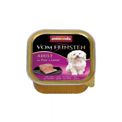 Vom Feinsten Hindili Ve Kuzulu Yetişkin Köpek Konservesi 150 gr