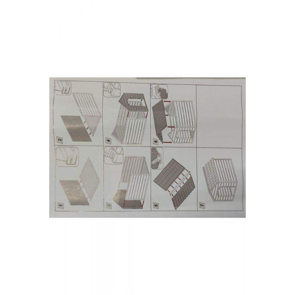 Köpek Kulubesi - Bahçe Ve Kapı Önü Taşınabilir Kolay Kurulum Ve Yüksek Kalite Malzemeli