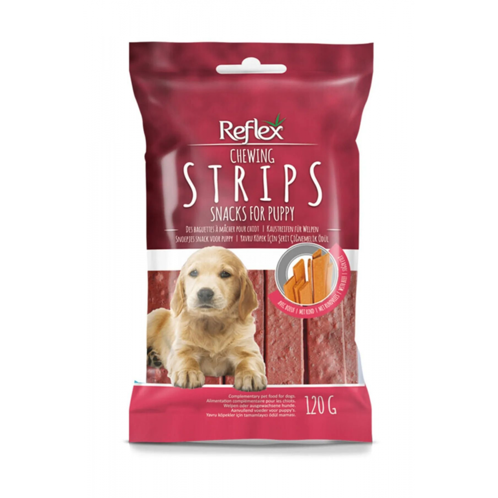 Chewing Strips Biftekli Yavru Köpek Köpek Ödülü 120 gr