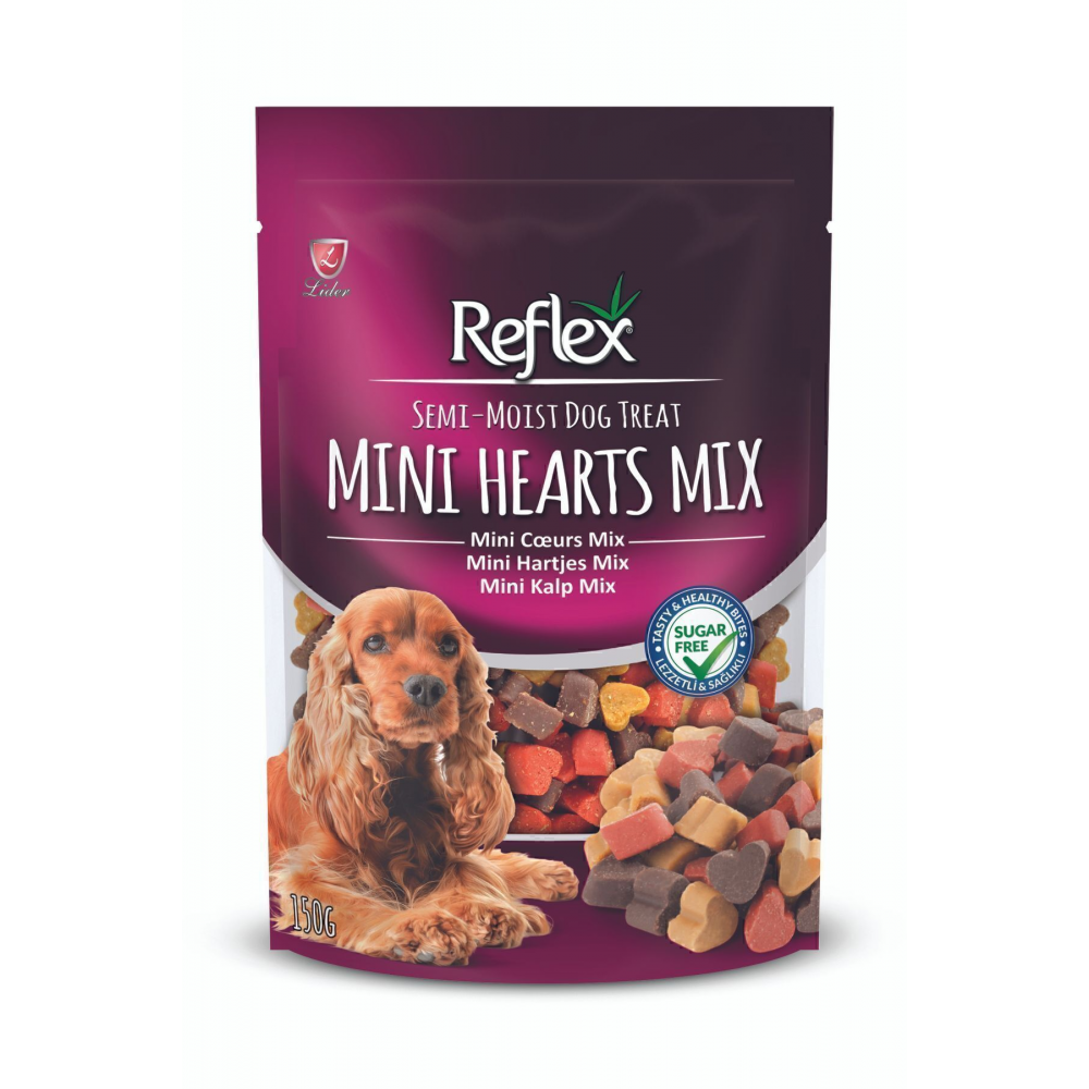 Reflex Plusyarı Yumuşak Ödül Maması Mini Kalp Mix 150 gr