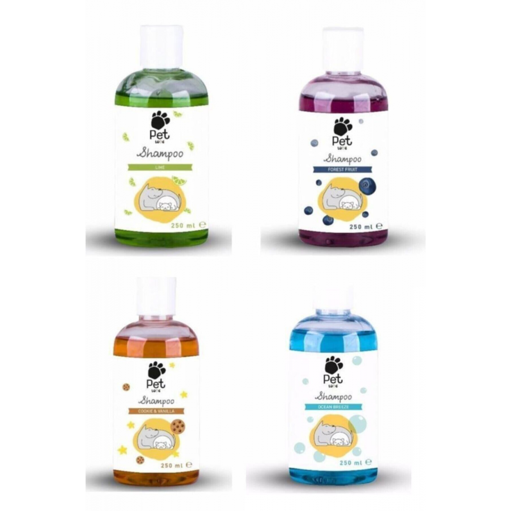 Kedi & Köpek Şampuanı Karma Set 250 ml X 4 Adet