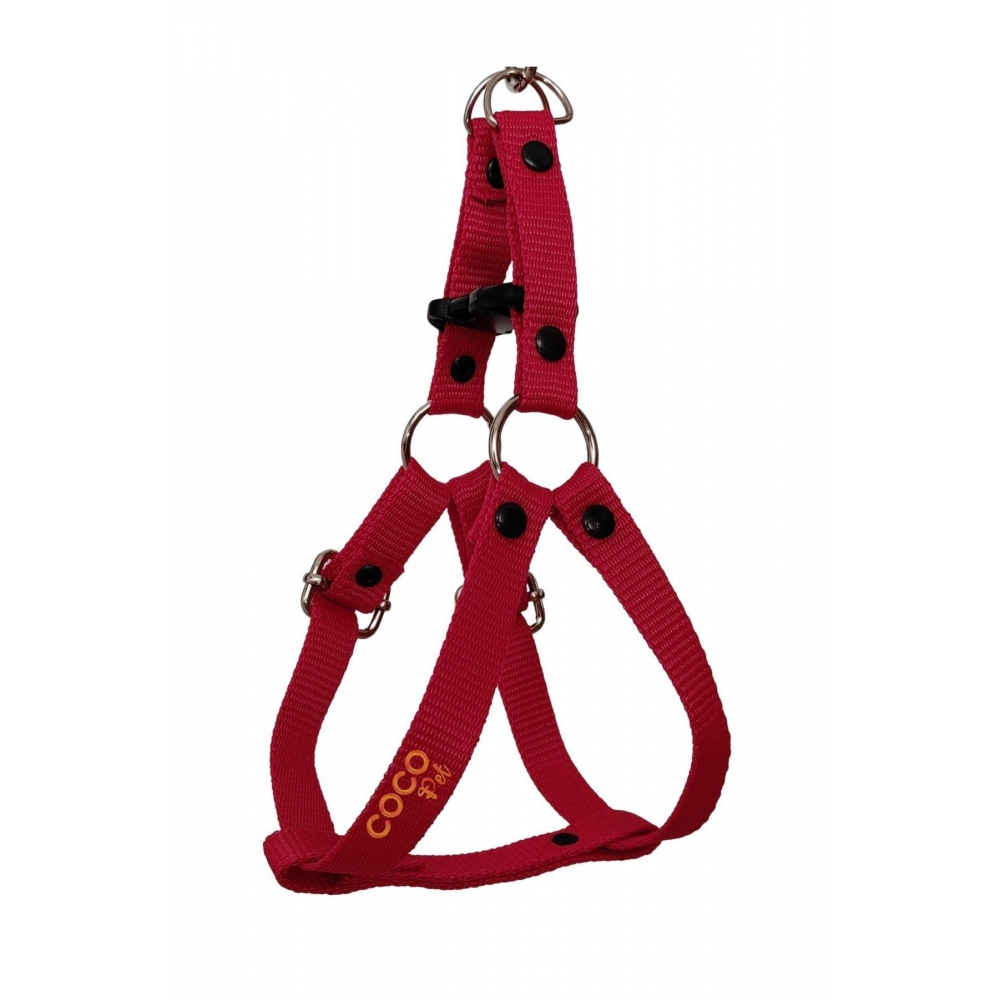 Köpek Göğüs Tasması Gezdirme Ipi Boyun Tasmsı Small Kırmızı Küçük Irklar Için 25-40 Cm