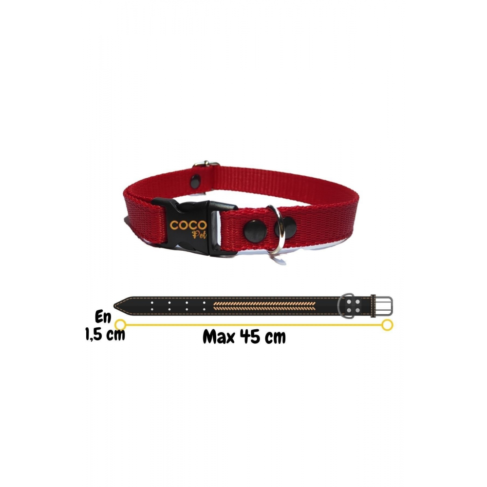 Köpek Göğüs Tasması Gezdirme Ipi Boyun Tasmsı Small Kırmızı Küçük Irklar Için 25-40 Cm