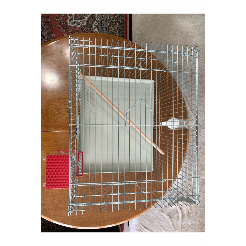 Muhabbet Kuşu Üretim Kafesi ( Akıllı Yemlik, Suluk, Ahşap Tünek Dahil ) Kampanya Kalın Telli