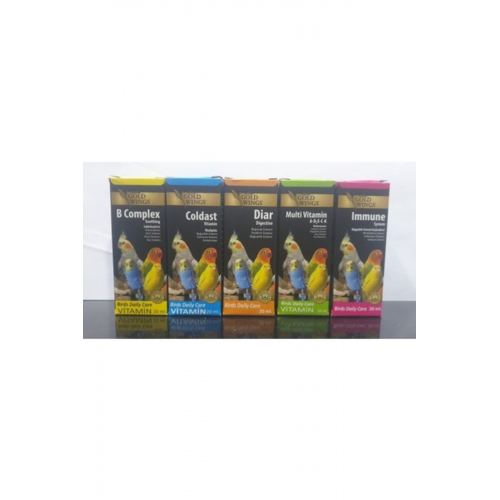 Gold Wings Gold Wings 5 Li Vitamin Seti Tüm Kuşlar Için