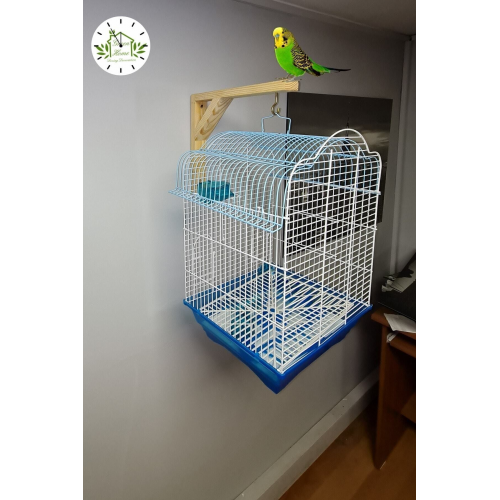 Ahşap Tünek- Askılık- Kanarya Bülbül Muhabbet Kuşu Papağan Kafesleri Için Dekoratif Askılık