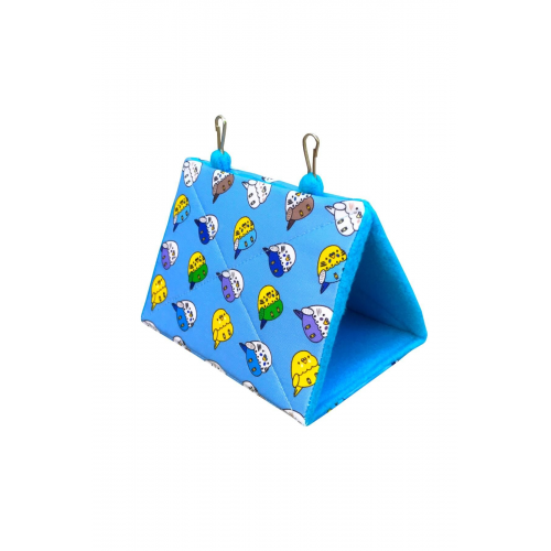 Muhabbet Kuşu Yuvası Uyku Hamağı Çadırı Mavi Mhbthmk00