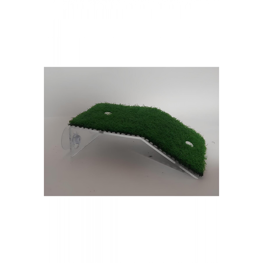 Kaplumbağa Akvaryumu Tırmanma Platformu 20*8 Cm Büyük Boy Plastik Vantuzlu Kaplumbağa Rampası Adası