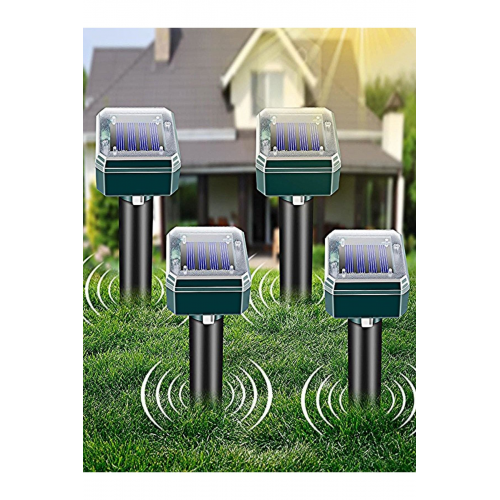 Güneş Enerjili Ultrasonic Köstebek Fare Yılan ve Haşere Kovucu