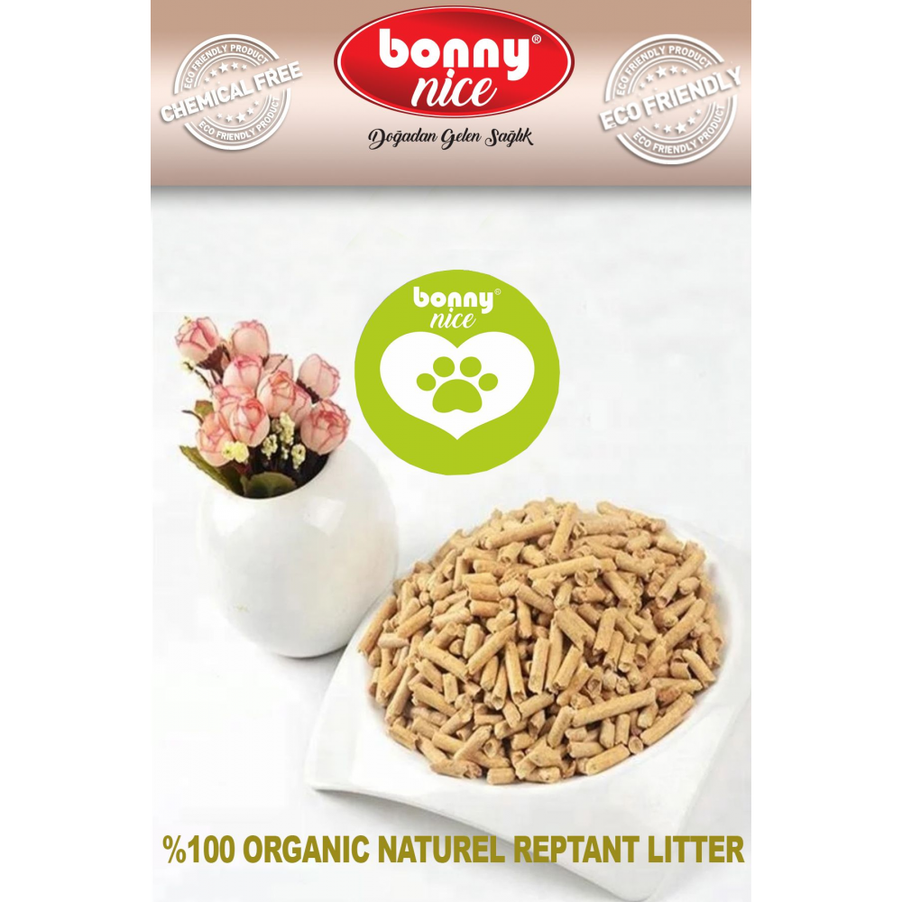 Doğal Çam Pellet Sürüngen Taban Malzemesi 5 kg 9 lt