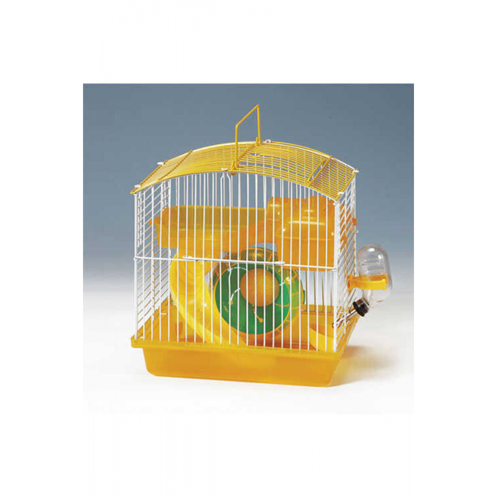 Mstz Eurogold Hamster Kafesi Sarı Beyaz 23X17X25 Cm Zncm