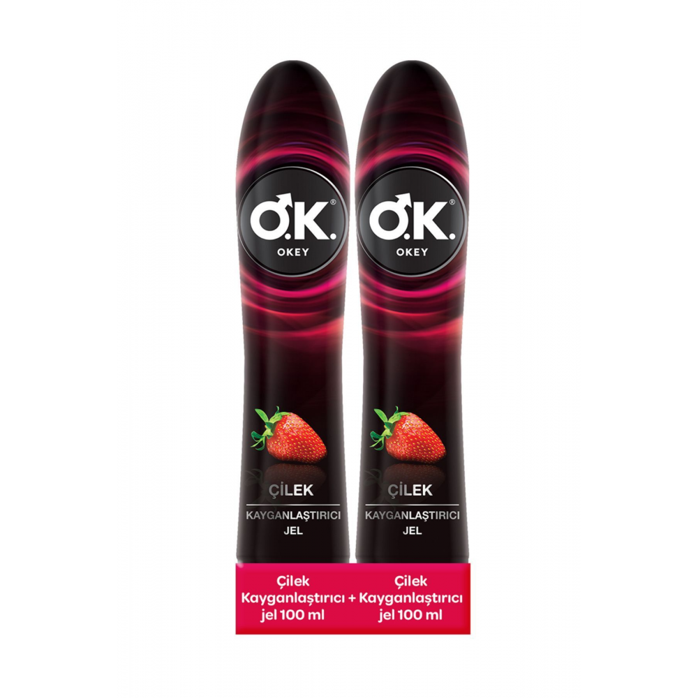 Çilek Kayganlaştırıcı Jel 2'li Set 200 ml