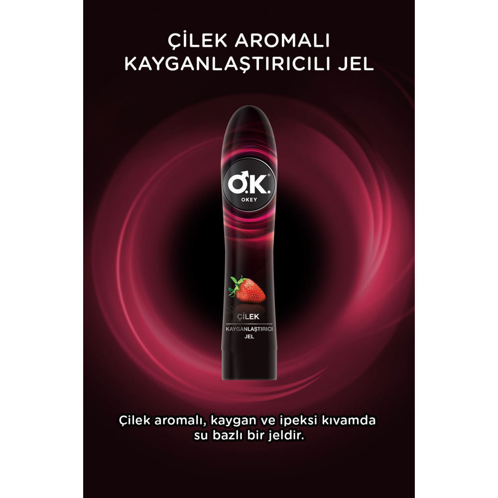 Çilek Kayganlaştırıcı Jel 2'li Set 200 ml