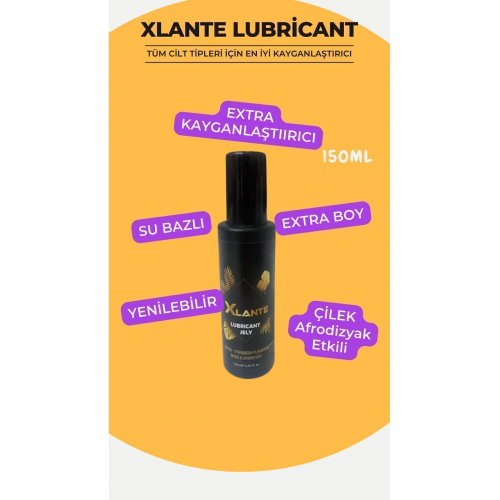 Lubrıcant 150 ml Kayganlaştırıcı Jel Terapi Afrodizyak Etkisi Çilek Aromalı Yenlilebilir Su Bazlı
