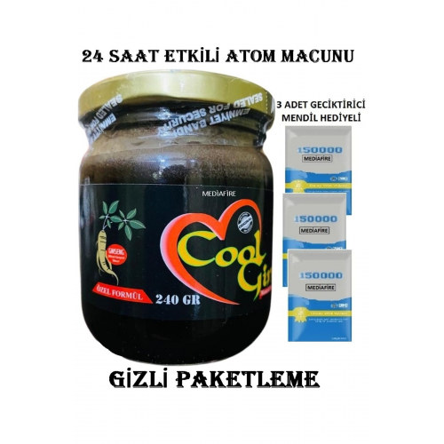 Atom Macunu 240 gr Etkili Ürün Kuvvet Mesir Macunu Bitkisel Macun