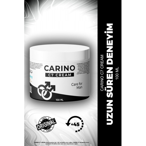C7 Uzun Deneyim Erkek Kremi 100 ml - Etkili Formül - Long Time - Yüksek