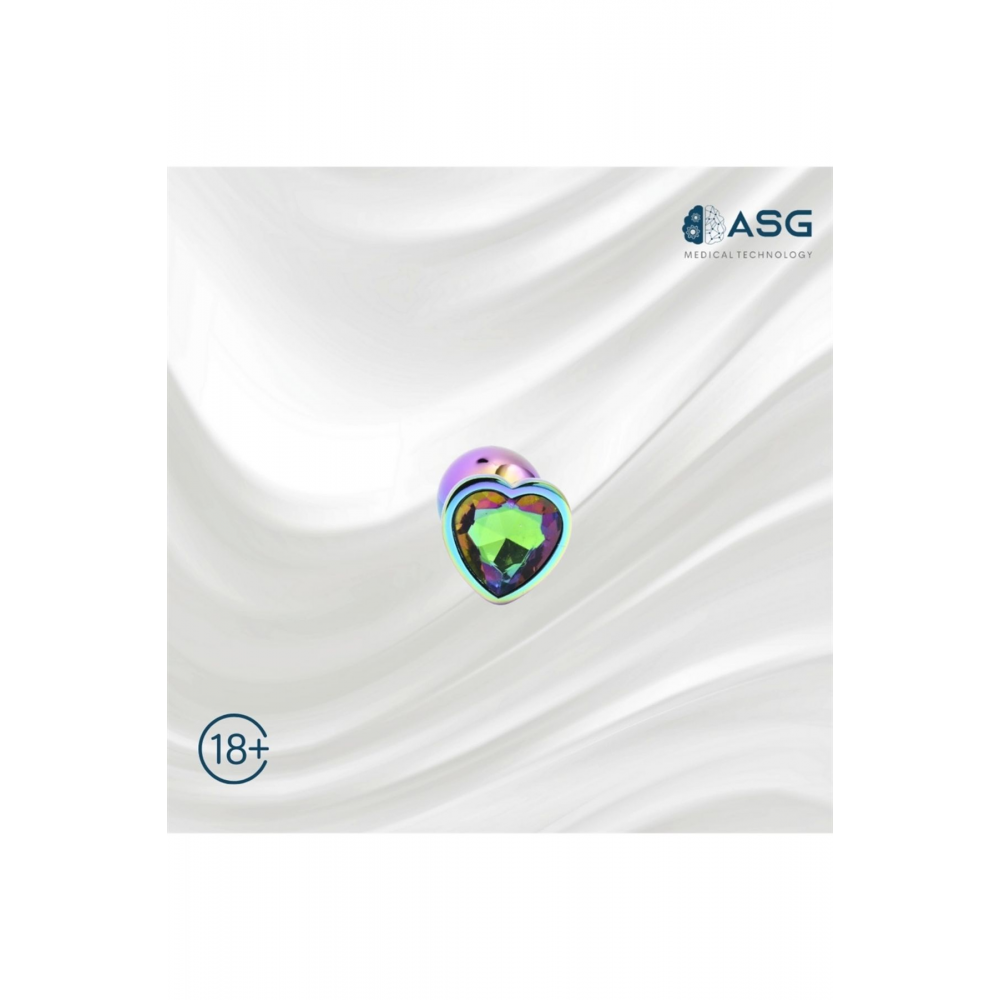 Asg Medıcal Metal Gökkuşağı Kalpli Anal Plug