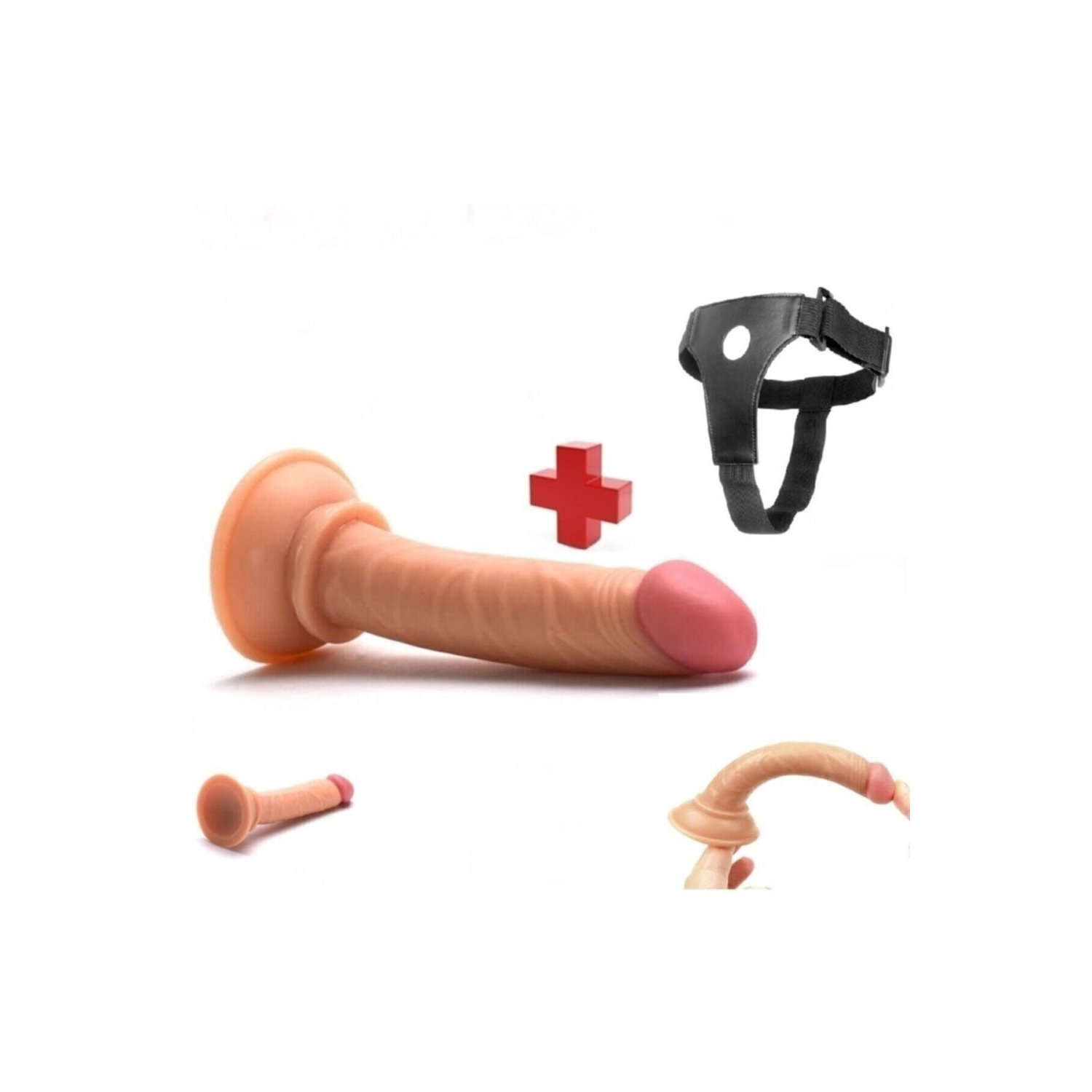 Belden Bağlamalı Takma 13 Cm Kemerli Penis