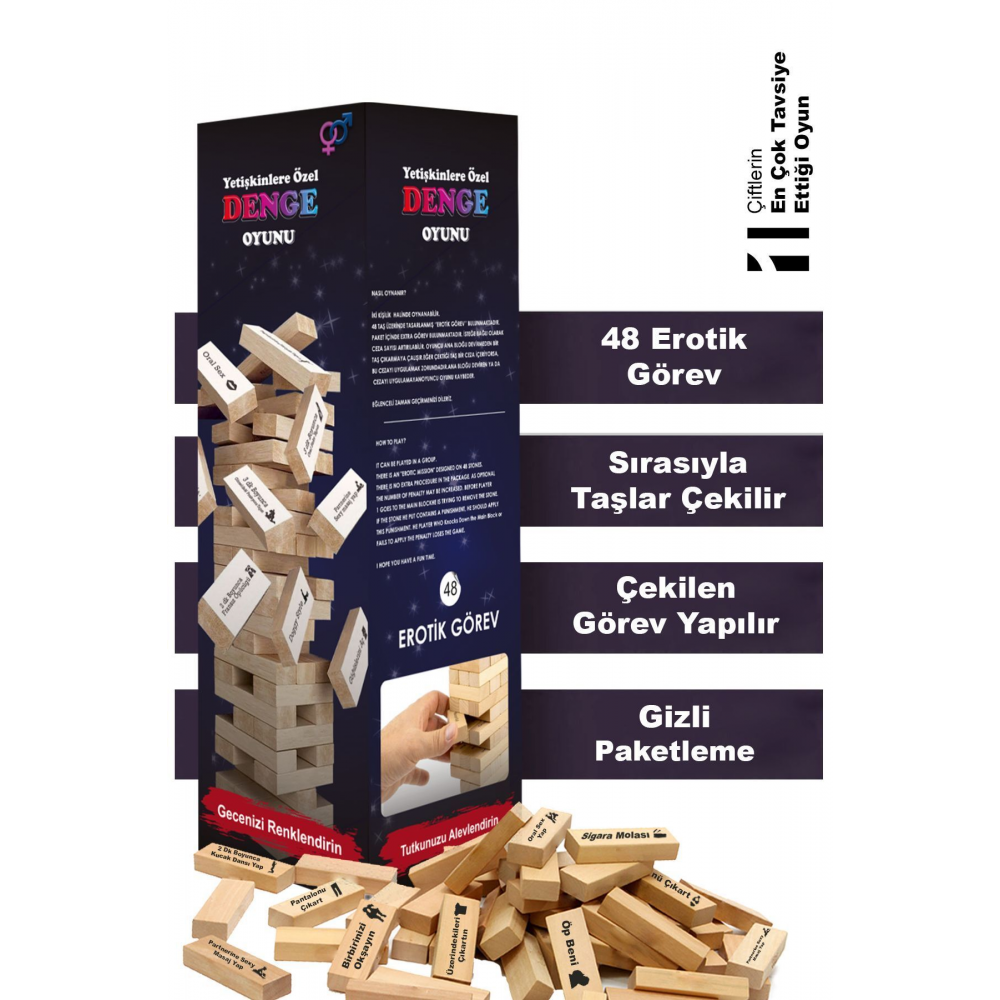 Erotik Denge (SEX) Oyunu - 48 Farklı Görev Ceza Gizli Kargo
