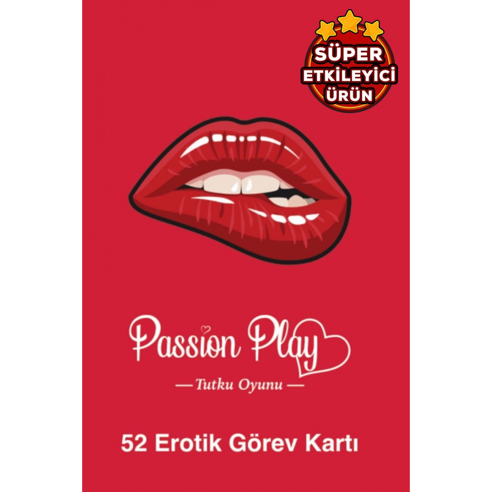 Tutku Oyunu - Erotik Görev Oyunu - Ateşli Görevler - 52 Adet Fantezi Kart Oyunu
