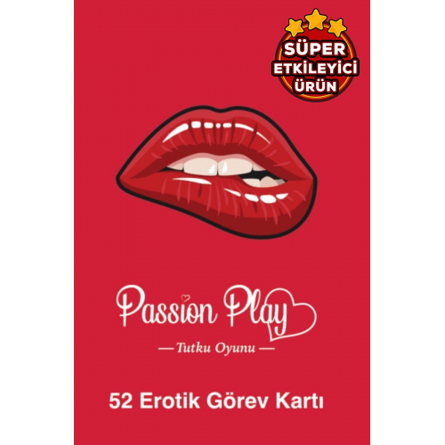 Tutku Oyunu - Erotik Görev Oyunu - Ateşli Görevler - 52 Adet Fantezi Kart Oyunu