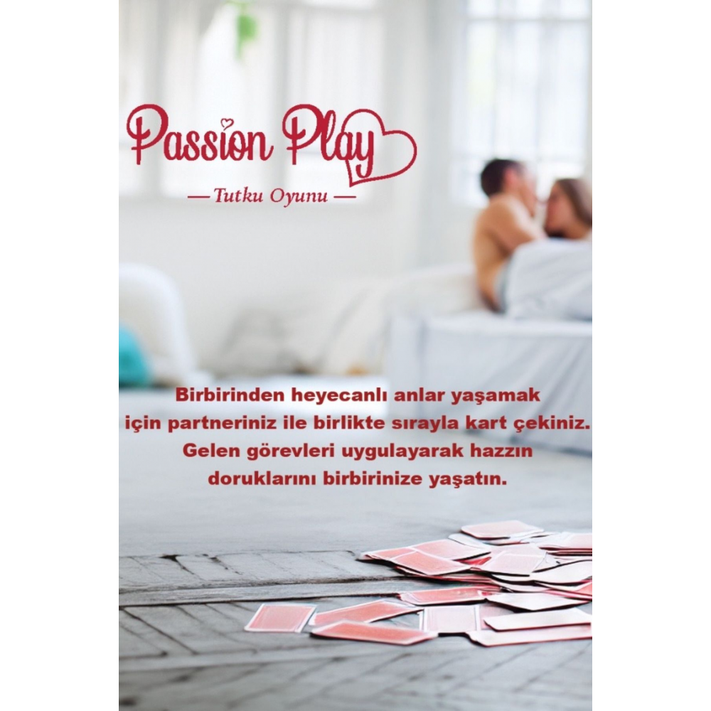 Tutku Oyunu - Erotik Görev Oyunu - Ateşli Görevler - 52 Adet Fantezi Kart Oyunu