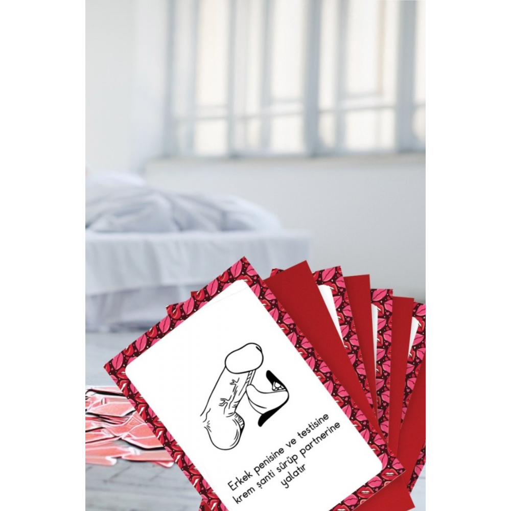 Tutku Oyunu - Erotik Görev Oyunu - Ateşli Görevler - 52 Adet Fantezi Kart Oyunu